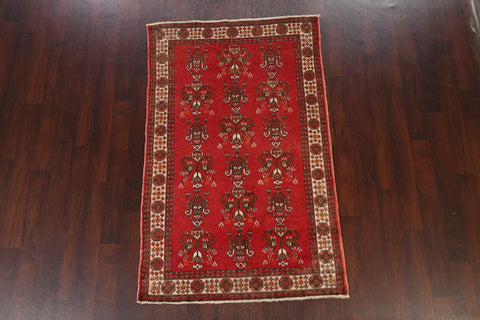 Tribal Red Balouch Persian Area Rug 4x7