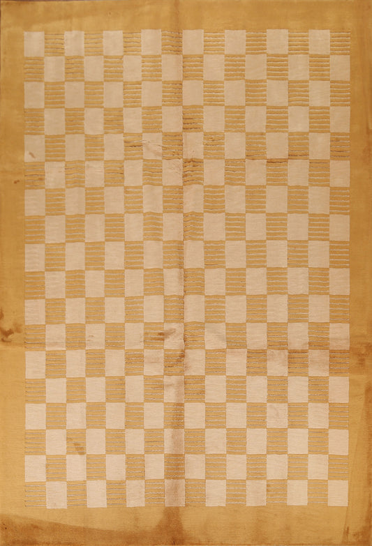 Checkered Nepal Tibetan Area Rug 8x10