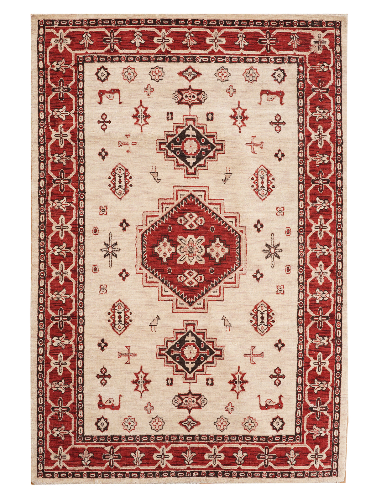 Serapi Hand Knotted Afghan Rug
