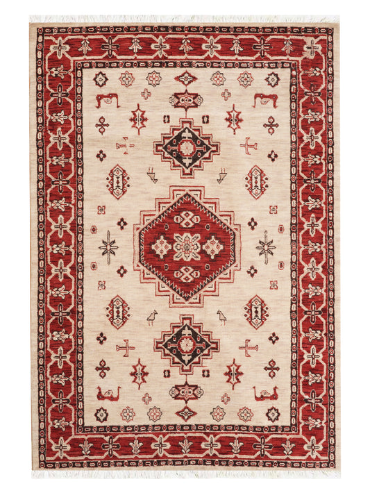 Serapi Hand Knotted Afghan Rug
