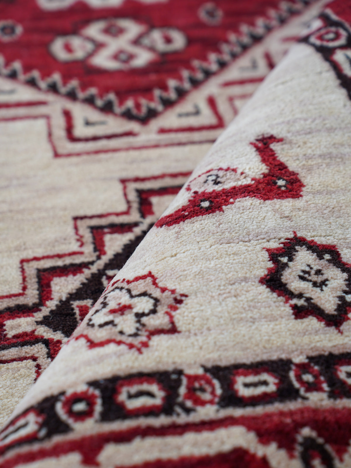 Serapi Hand Knotted Afghan Rug