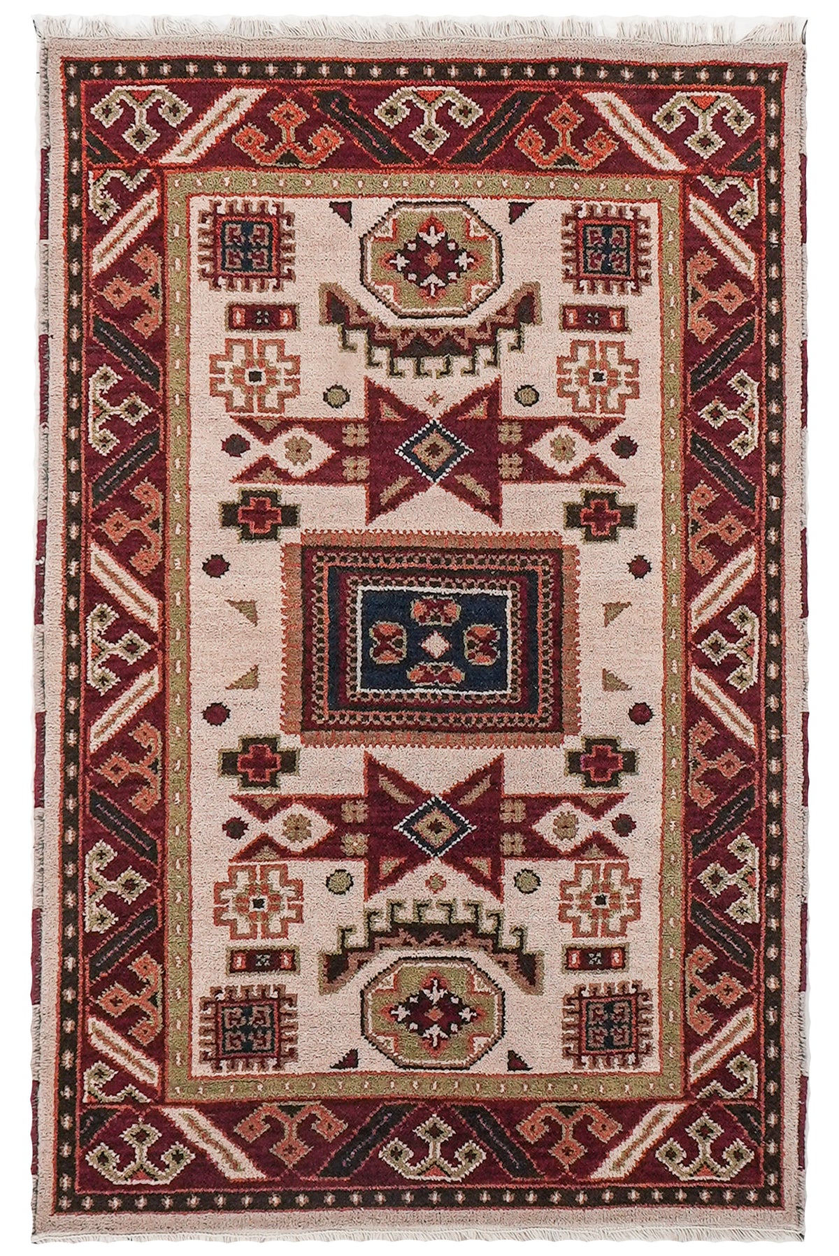 Ziegler Hand Knotted Afghan Rug
