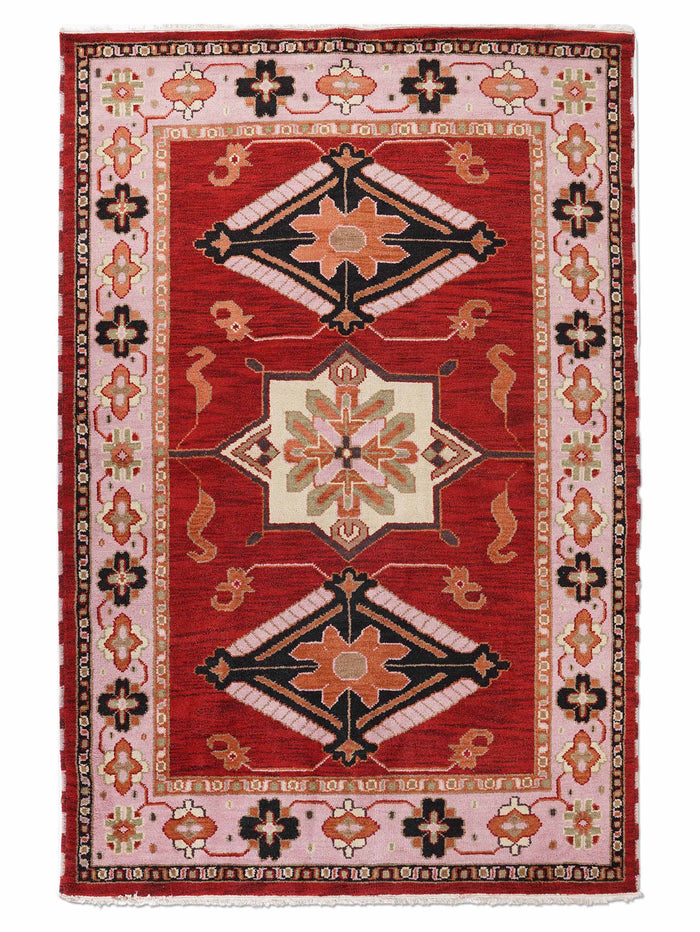 Farahan Hand Knotted Afghan Rug — rug only