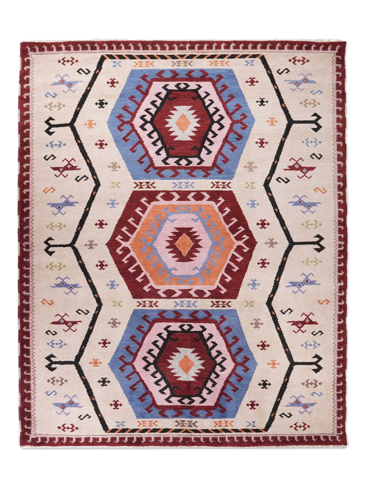 Bijar Hand Knotted Afghan Rug