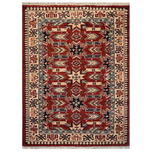 Ardebil Hand Knotted Afghan Rug