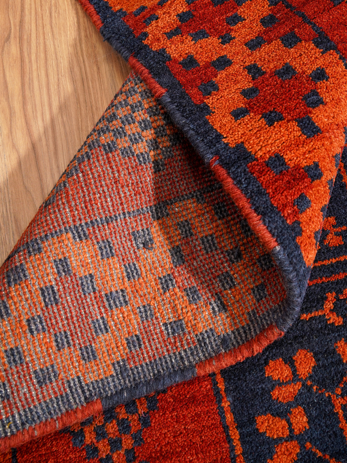 Karaja Hand Knotted Afghan Rug