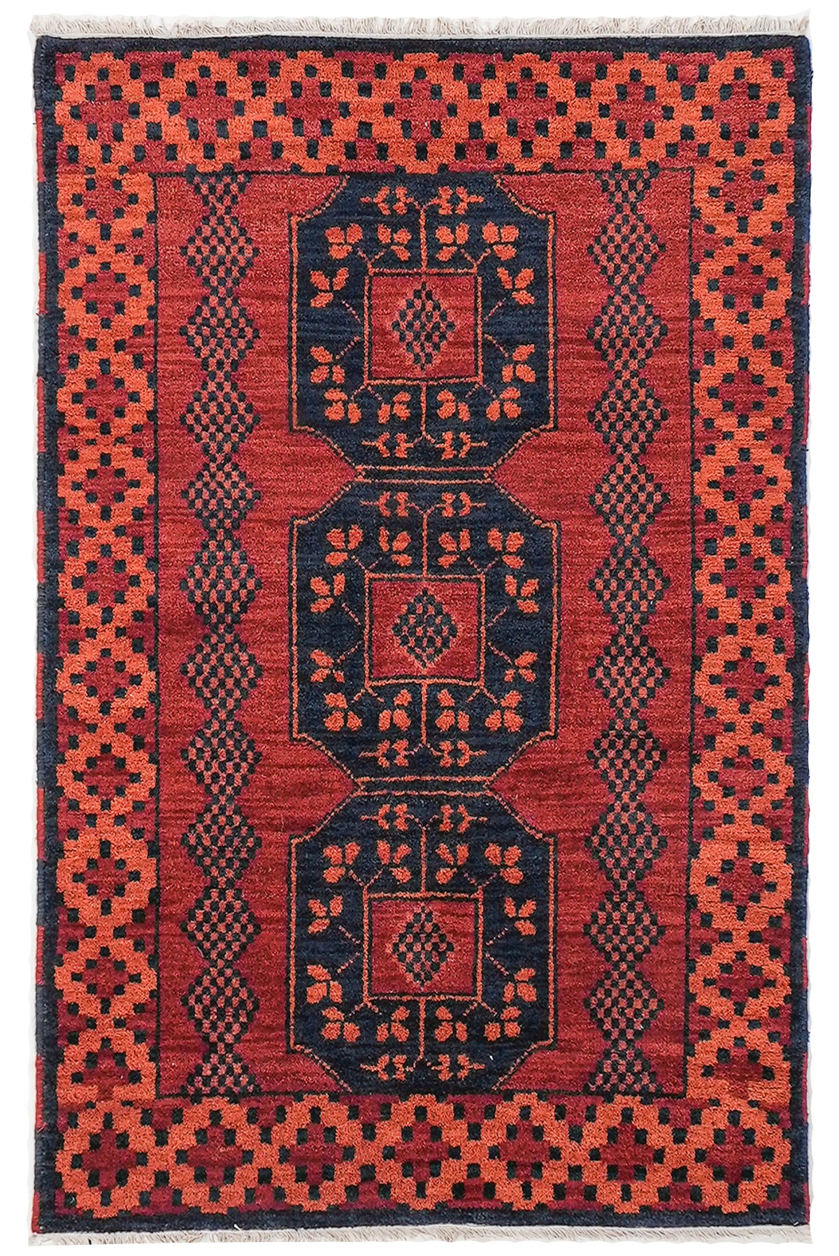 Karaja Hand Knotted Afghan Rug