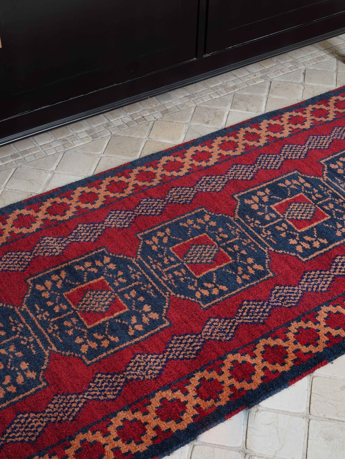 Karaja Hand Knotted Afghan Rug