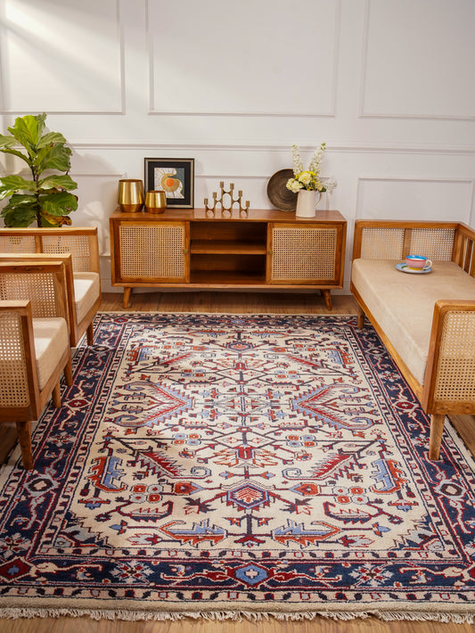 Oushak Hand Knotted Afghan Rug