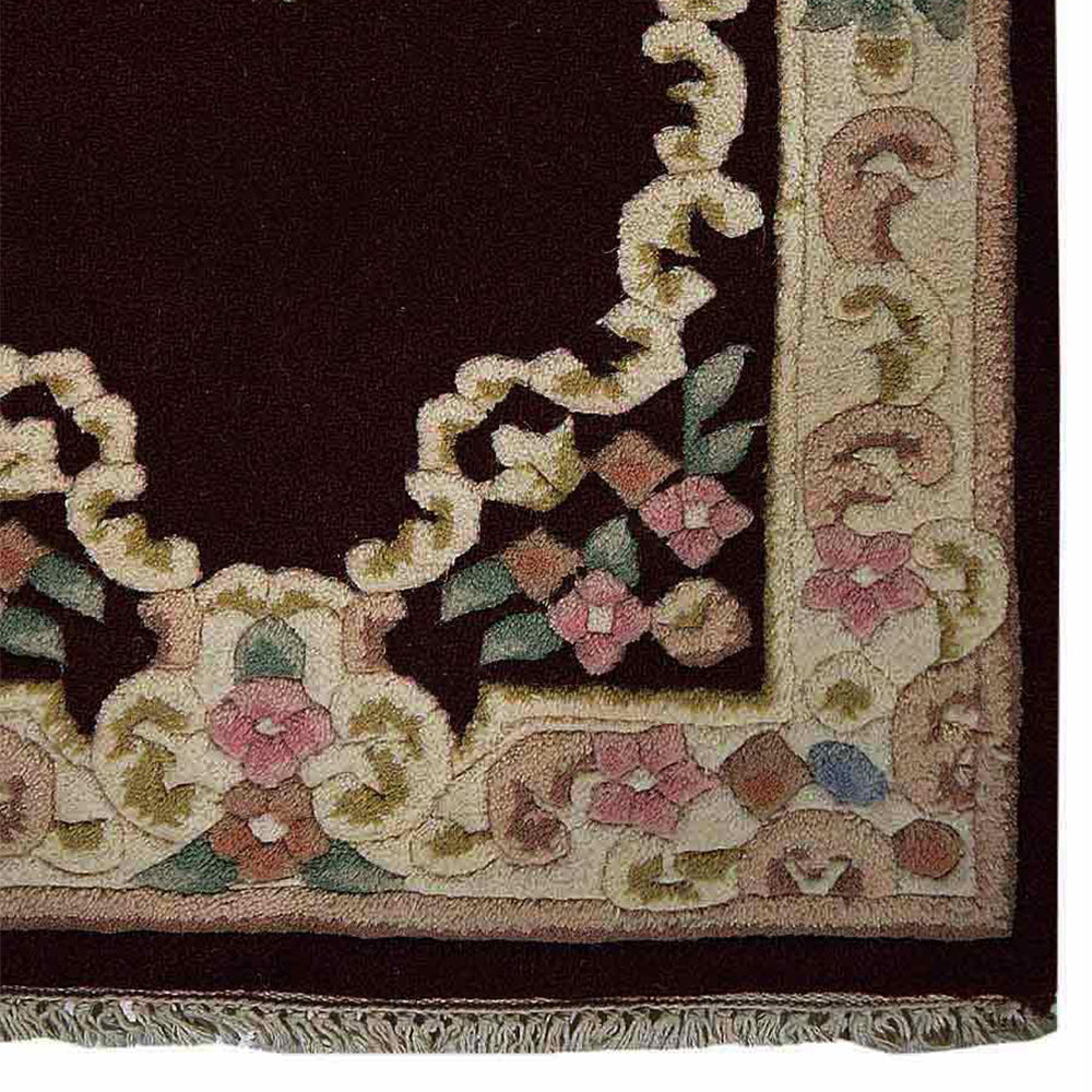 hand-knotted-runner-wool-area-rug-oriental-red-closeup 1
