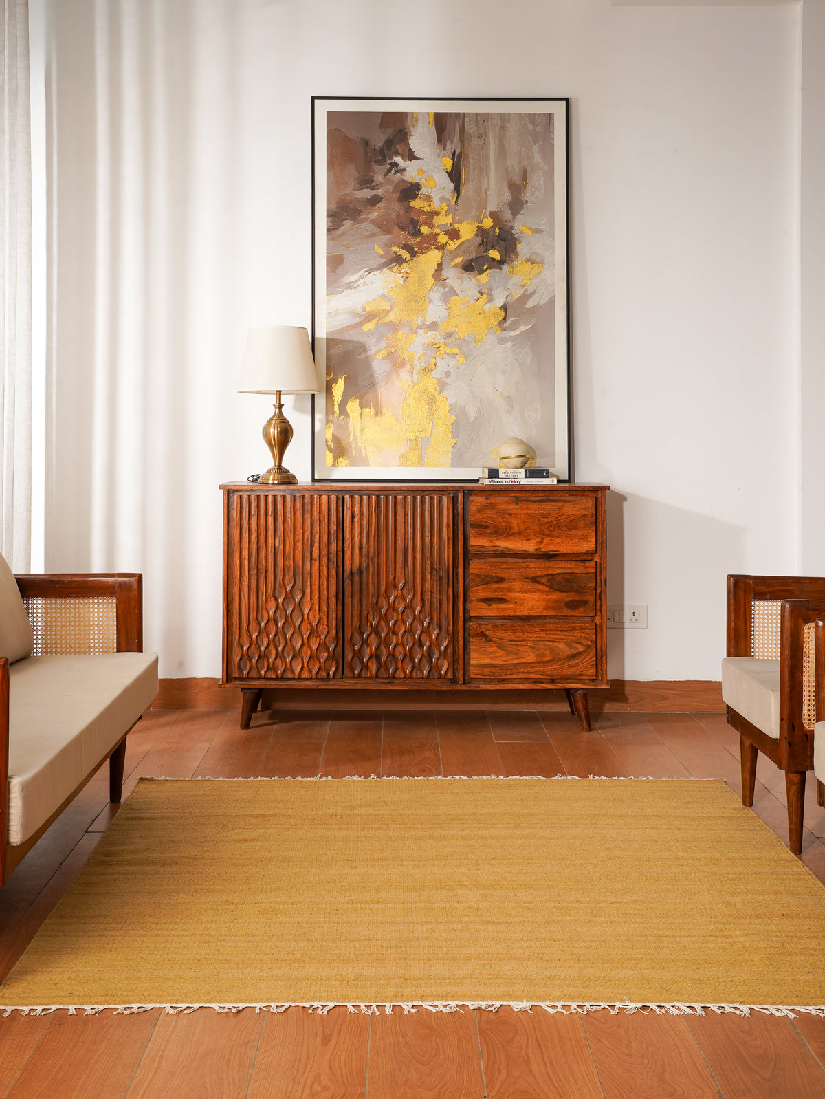 Fuzzy Hand Woven Rug