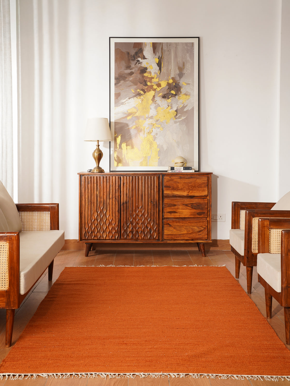Fuzzy Hand Woven Rug