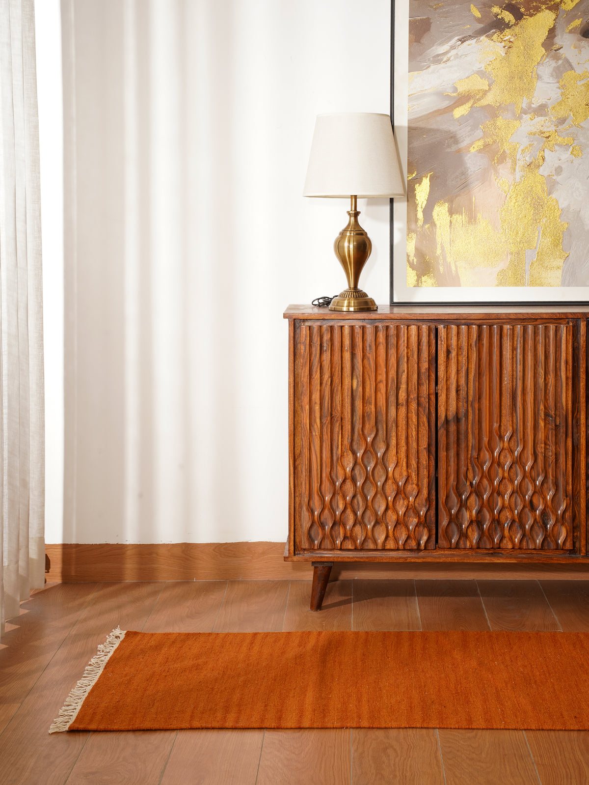 Fuzzy Hand Woven Rug