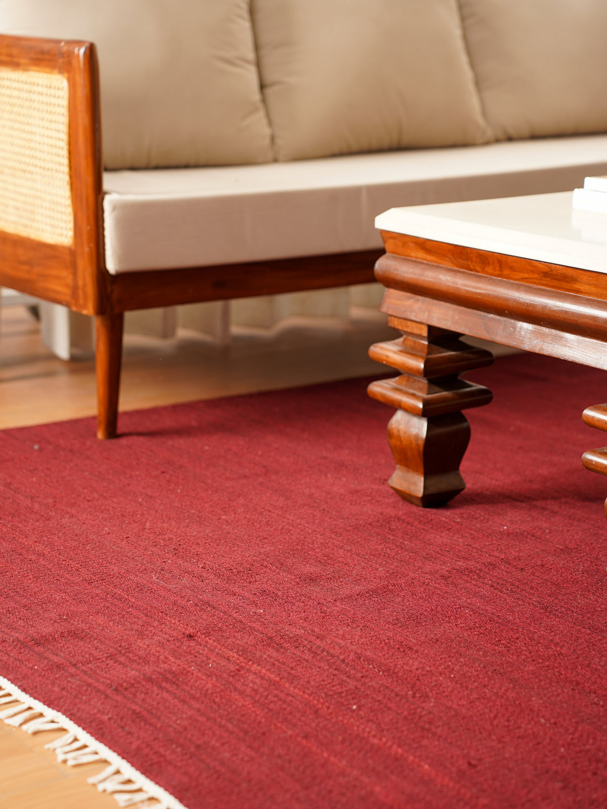 Fuzzy Hand Woven Rug