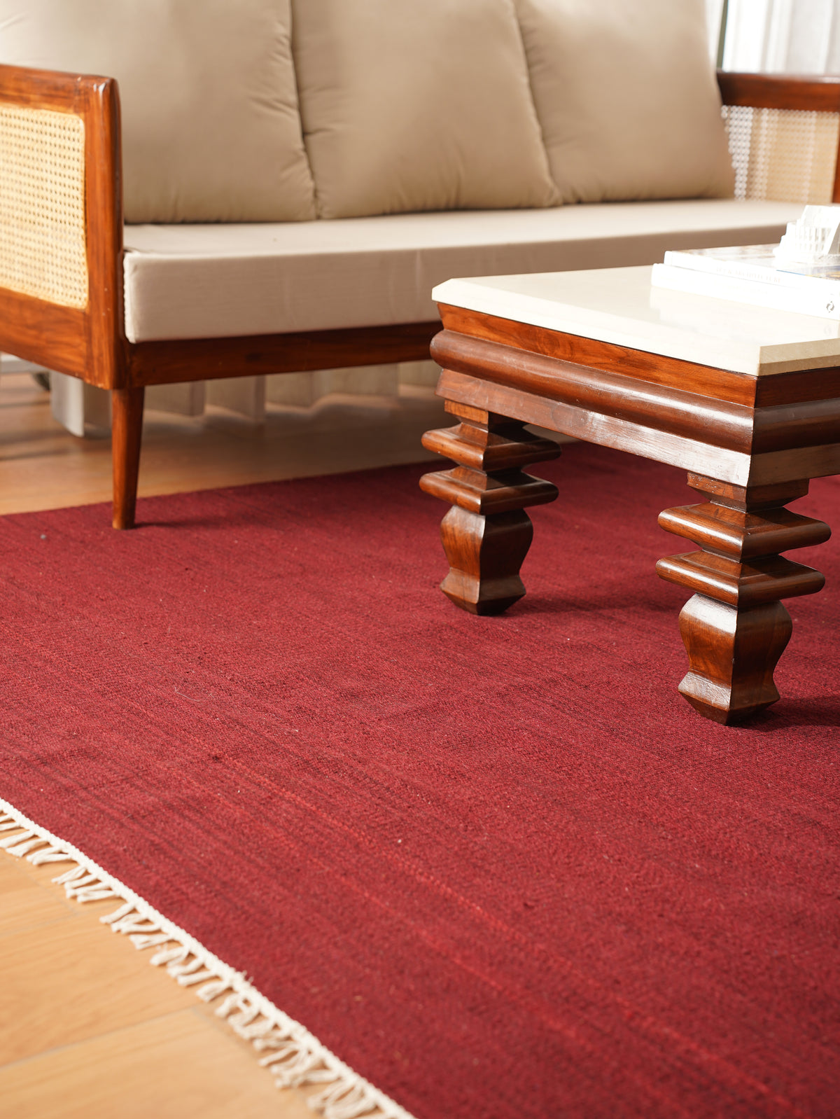 Fuzzy Hand Woven Rug
