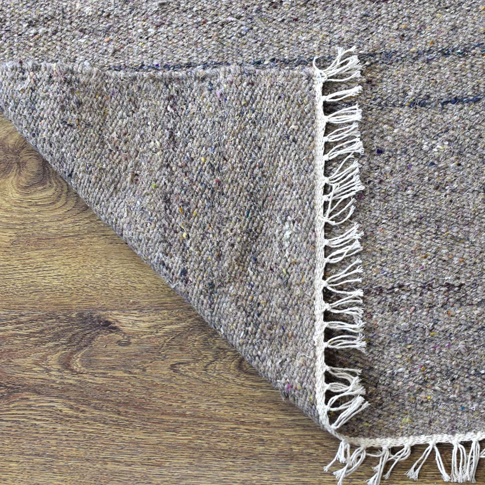 hand-woven-flat-weave-polyester-solid-beige-runner-rug-closeup-3