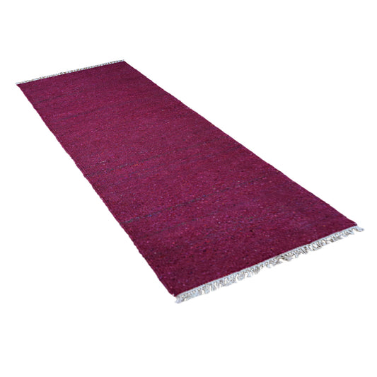 hand-woven-flat-weave-skittles-kilim-cotton-pink-runner-rug-side 2
