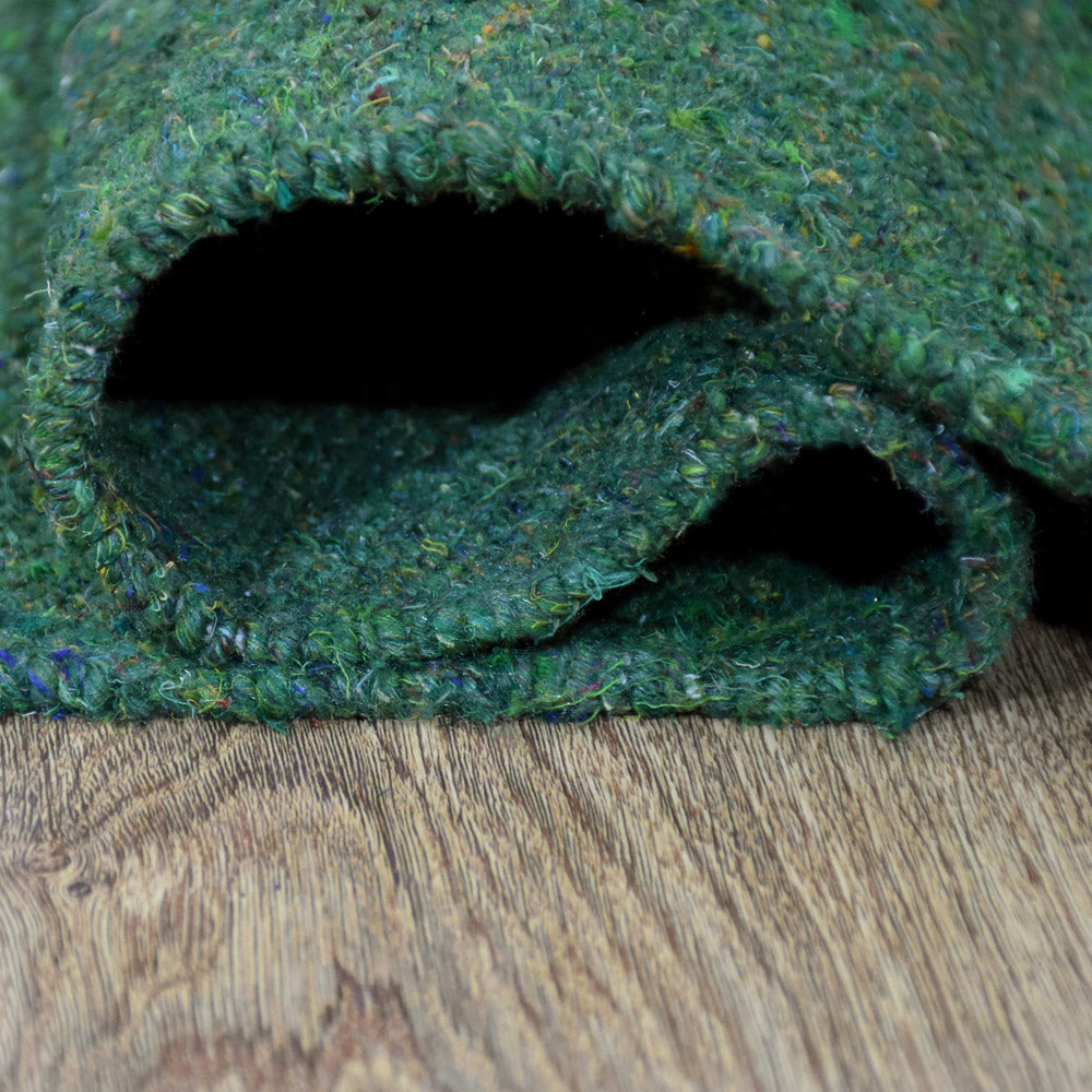 hand-woven-flat-weave-skittles-kilim-cotton-dark-green-runner-rug-closeup 5