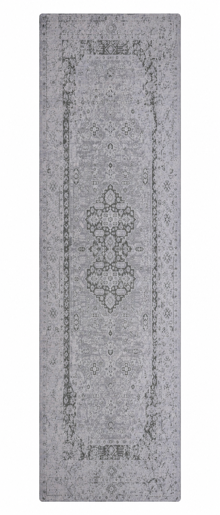 Hand Knotted Wool Oriental Silver Green Area Rug