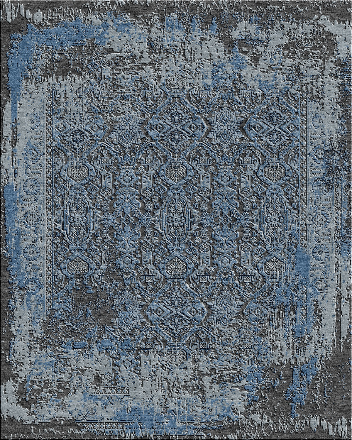 Hand Knotted Multicolor Oriental Wool Area Rug