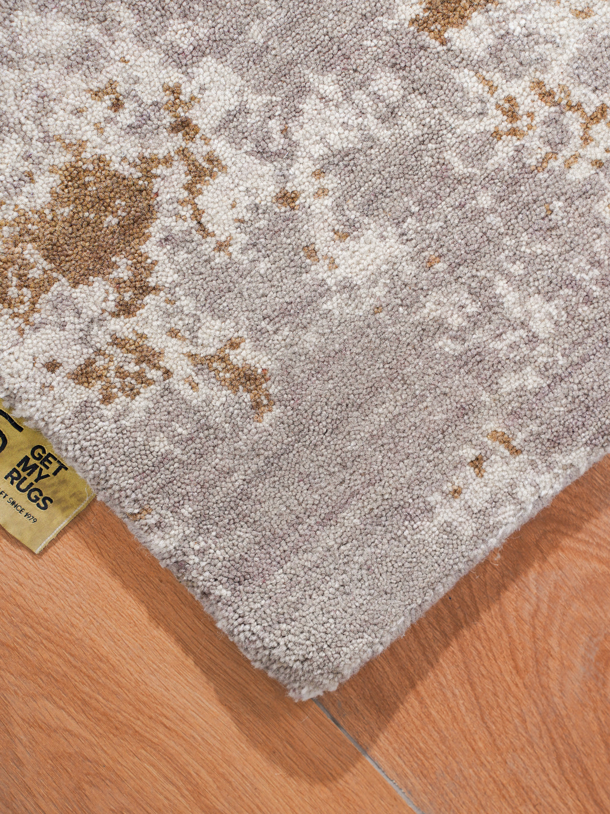 Hand Knotted Wool Oriental Light Brown Area Rug