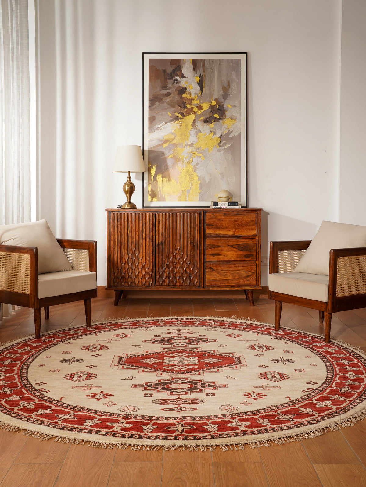 Crimson Heritage Hand knotted wool Rug