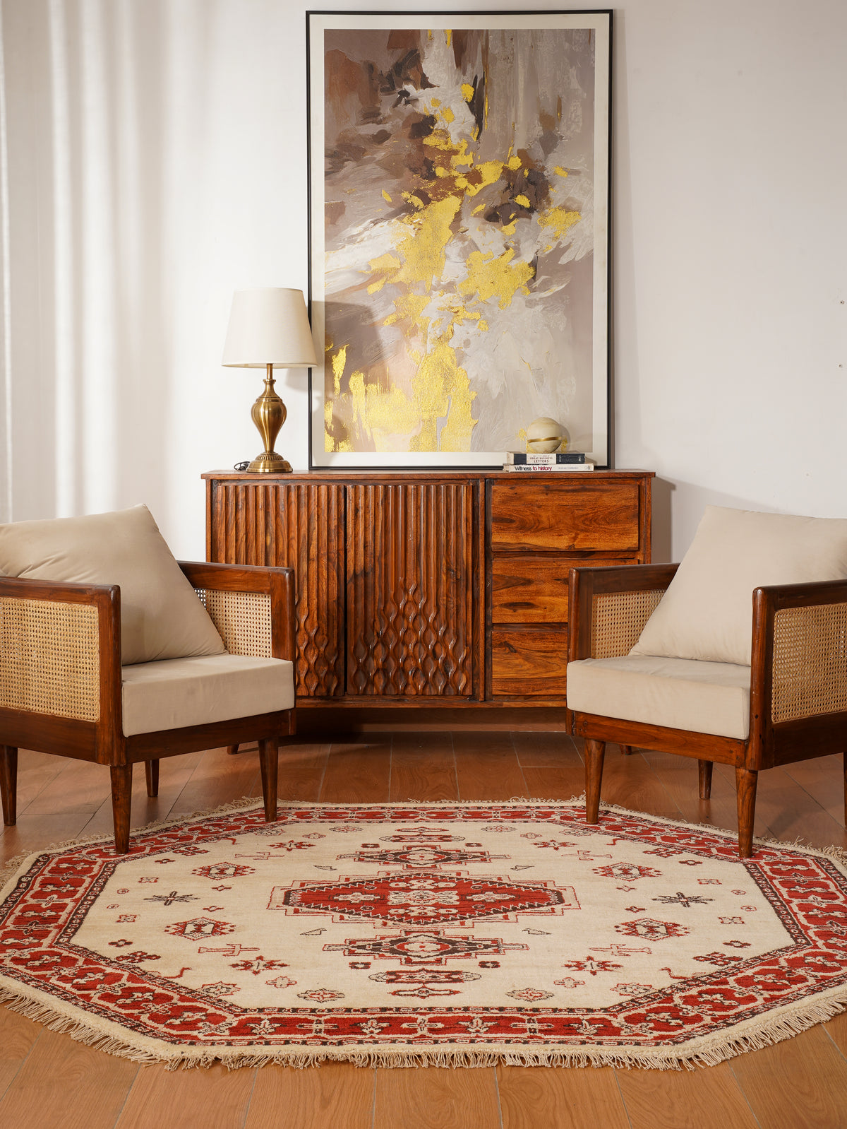 Crimson Heritage Hand knotted wool Rug