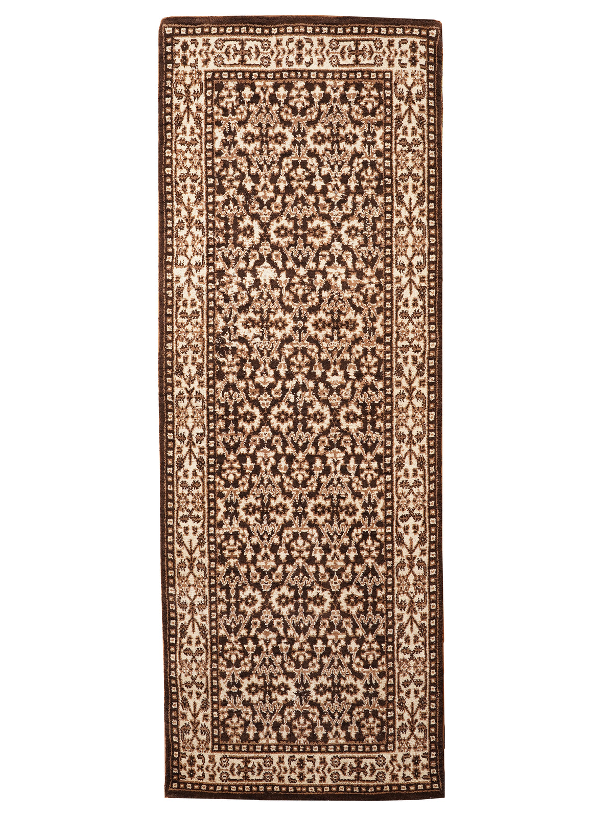 Hand Knotted Wool Oriental Brown Beige Area Rug