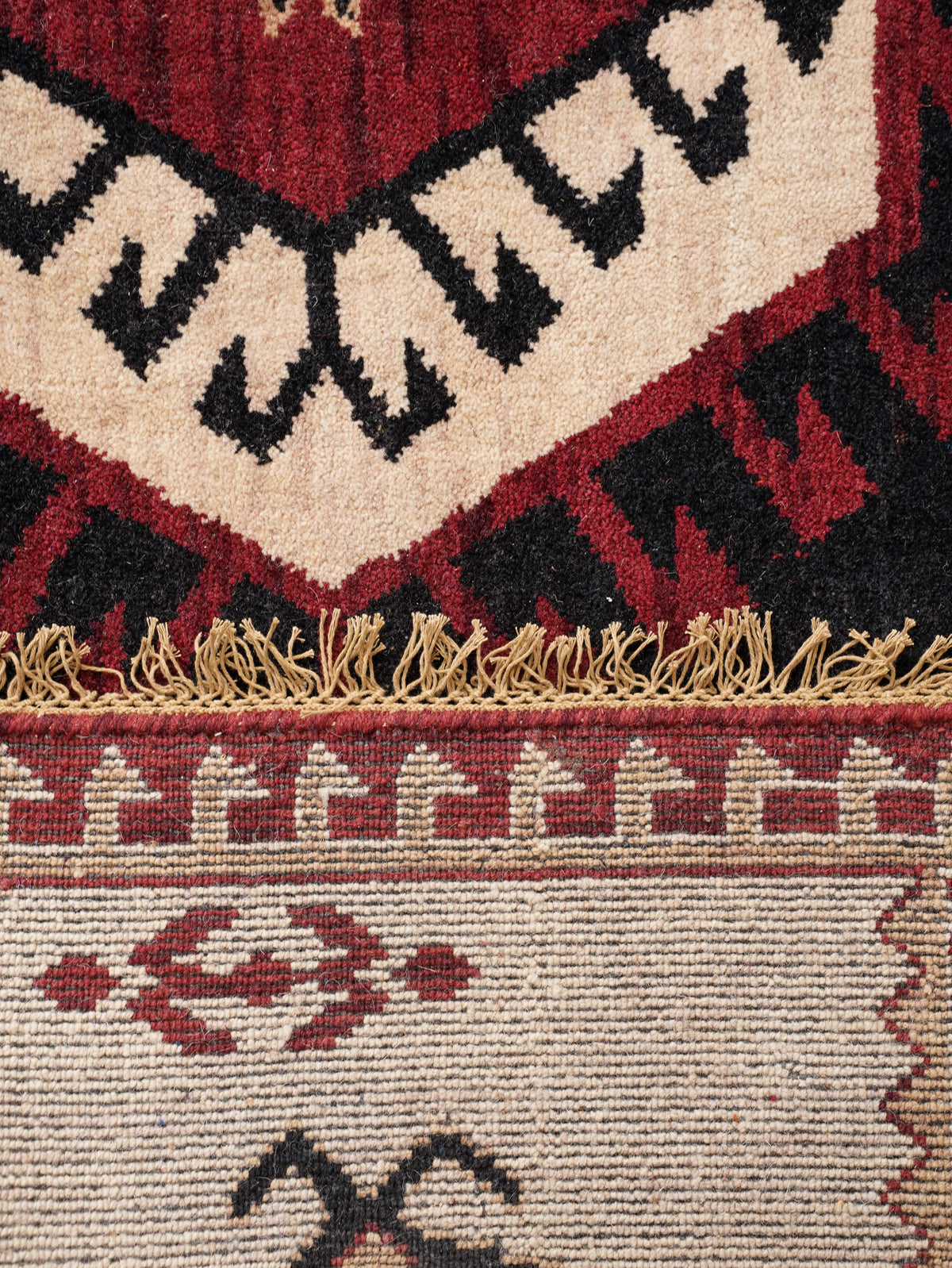 Handmade Multicolor Oriental Wool Area Rug