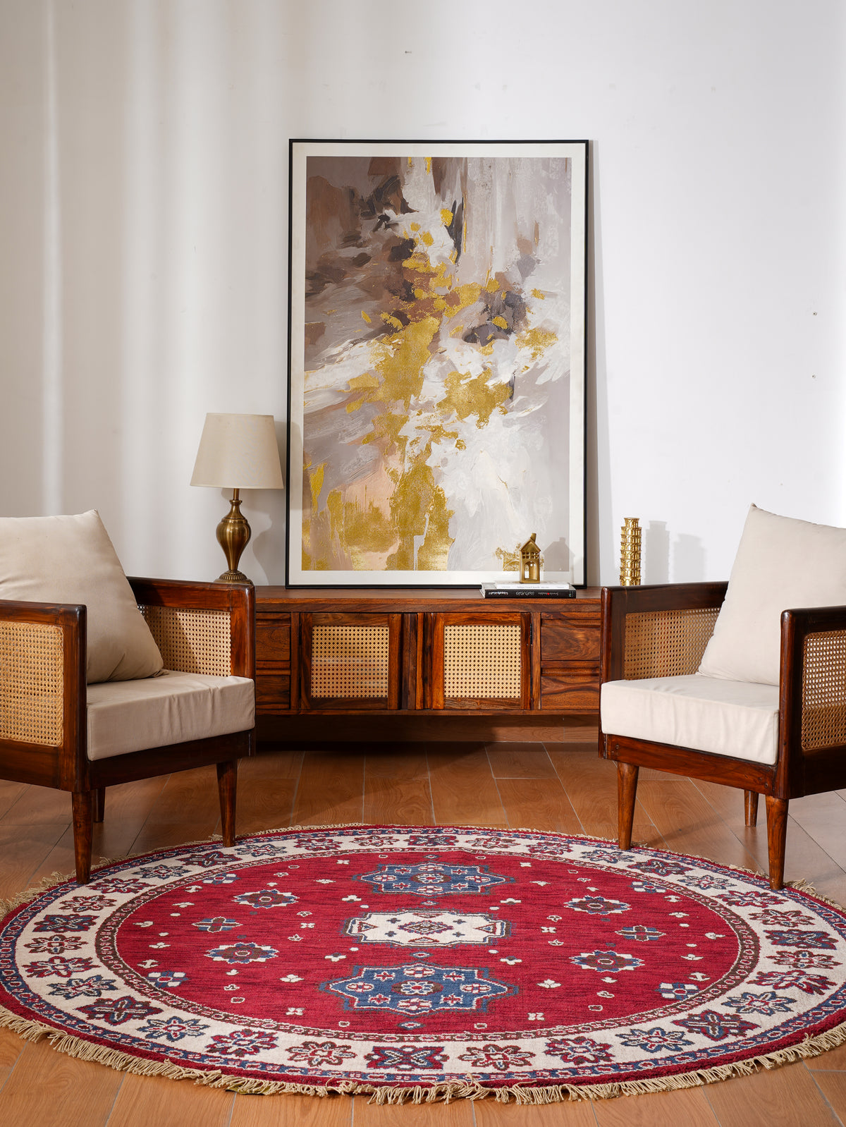 Handmade Multicolor Tribal Oriental Wool Area Rug