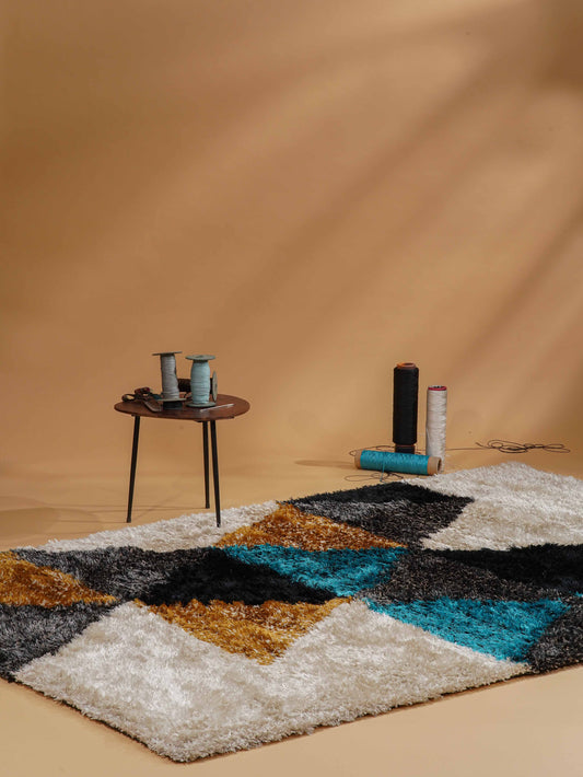 Diagonal Hand Tufted Rug