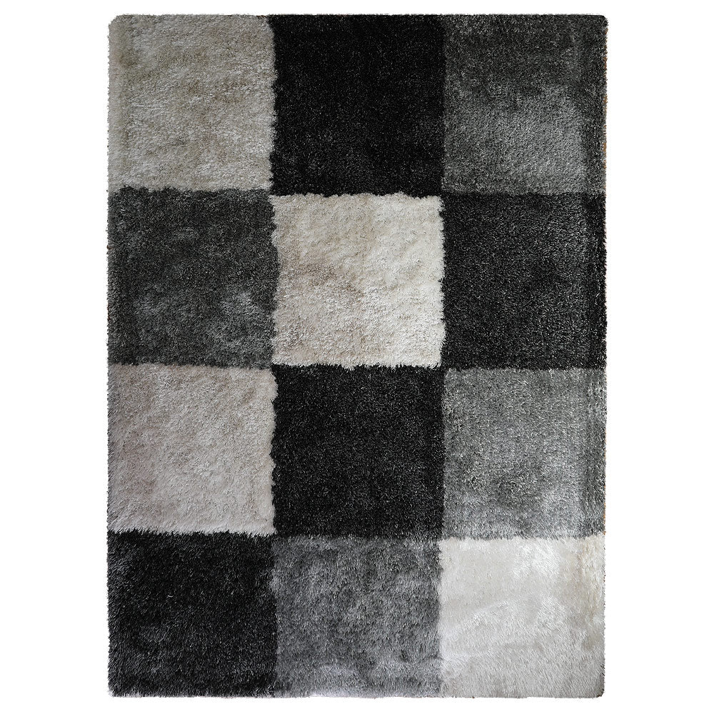 Maze-like Hand Tufted Rug