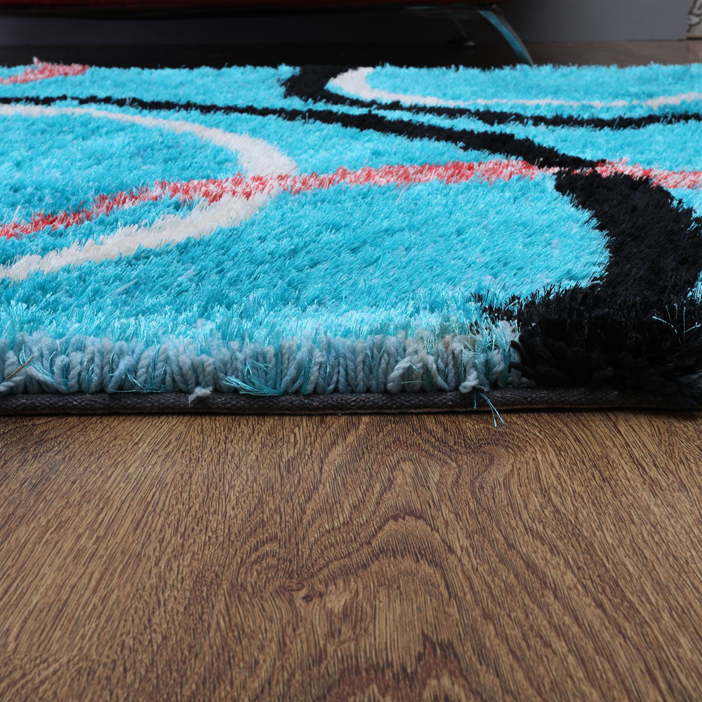 Zigzagging Hand Tufted Rug