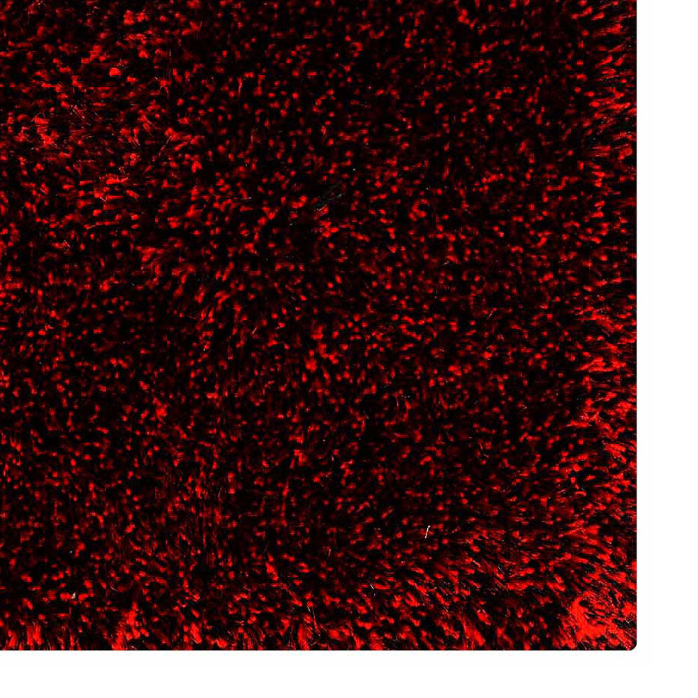 hand-tufted-shag-polyester-solid-red-black-runner-rug-closeup-1