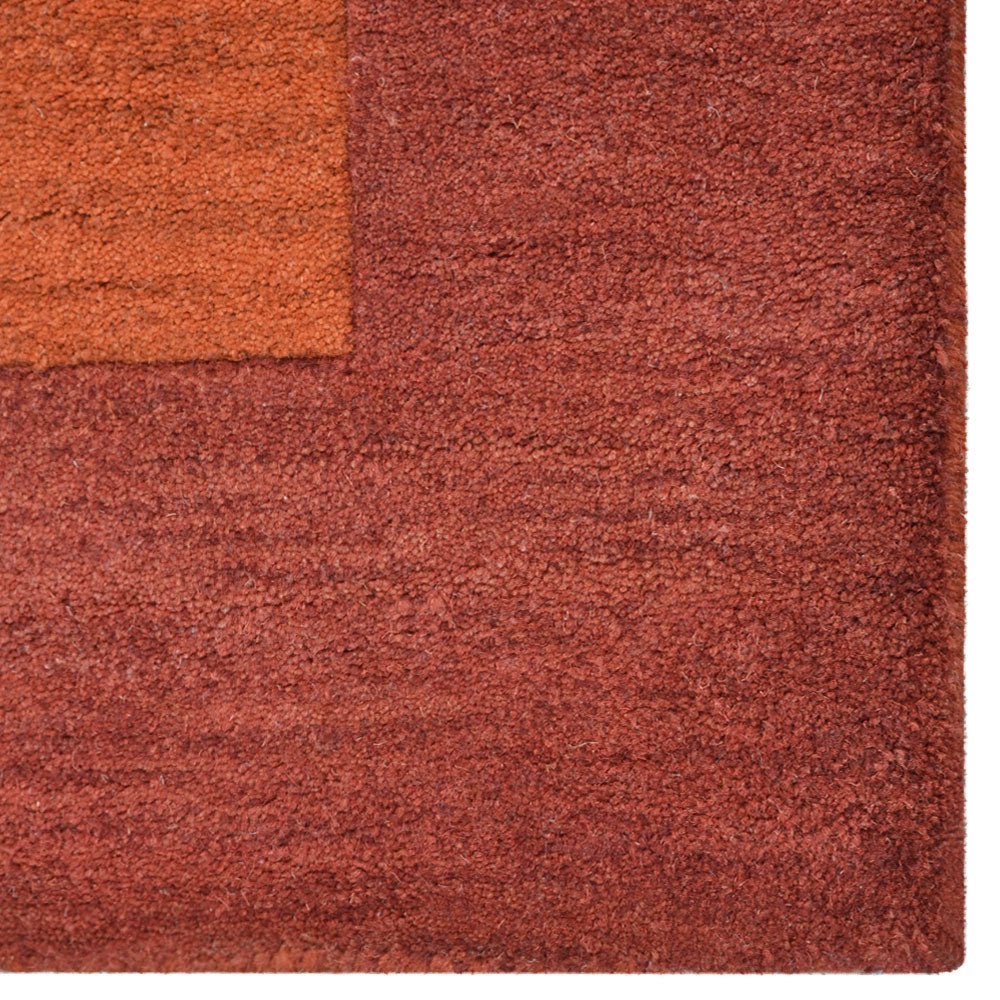 hand-tufted-contemporary-orange-red-rug-closeup-2
