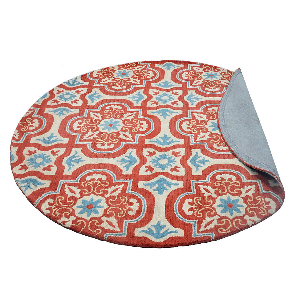 hand-tufted-wool-round-rug-floral-red-beige-side-3
