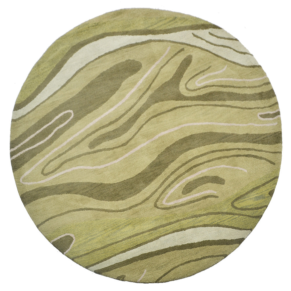 hand-tufted-wool-round-rug-abstract-green-side-1