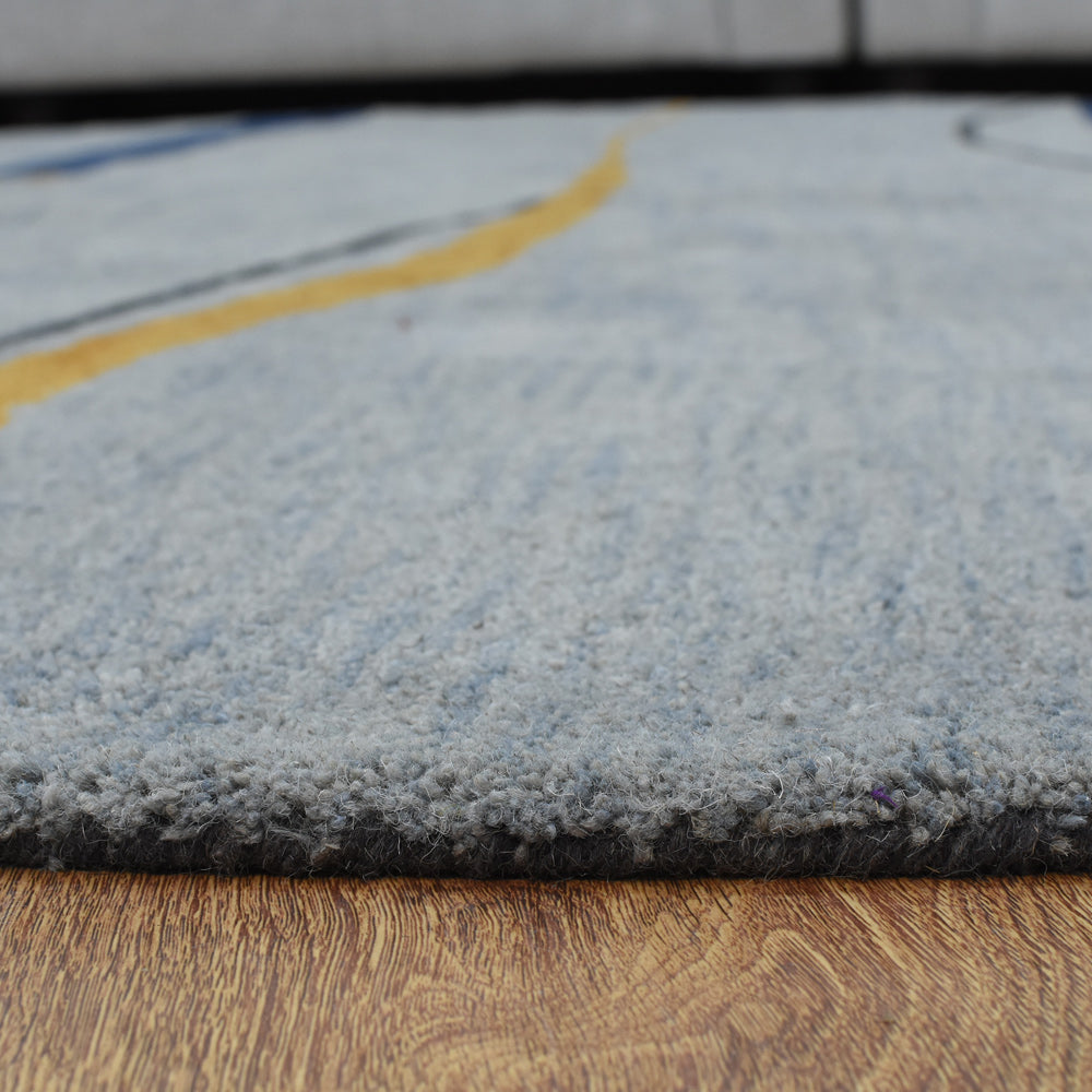 hand-knotted-wool-contemporary-multicolor-round-rug-closeup-4