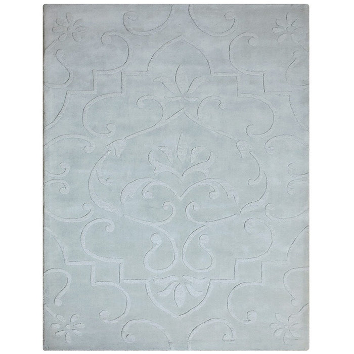 hand-tufted-wool-area-rug-contemporary-light-green-Side 1