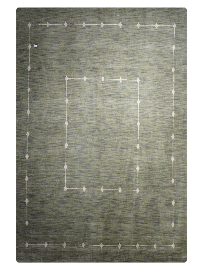 Lattice Premium Hand Knotted Wool Rug — rug only