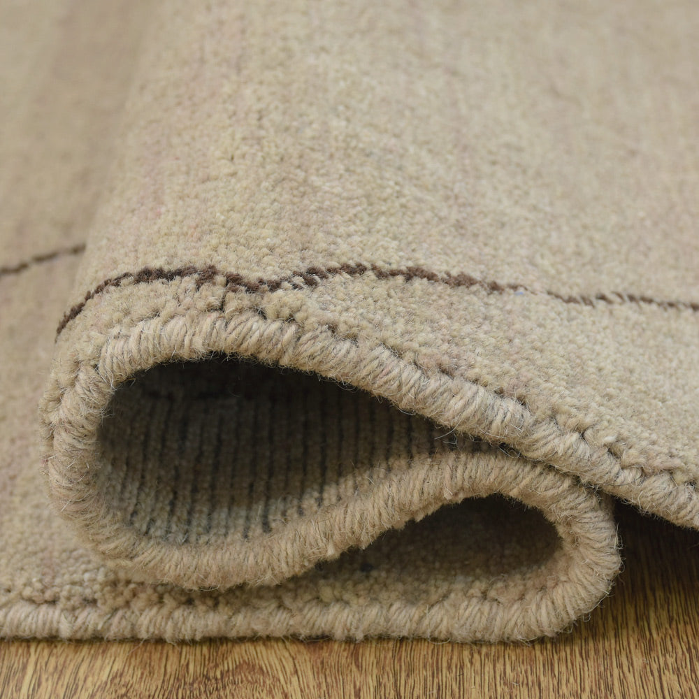 hand-knotted-loom-wool-area-rug-geometric-beige-brown-closeup 5
