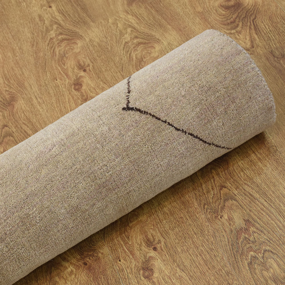 hand-knotted-loom-wool-area-rug-geometric-beige-brown-closeup 6