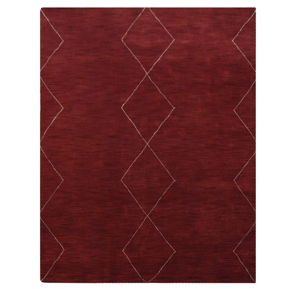 hand-knotted-loom-wool-geometric-red-rectangle-rug-side-1
