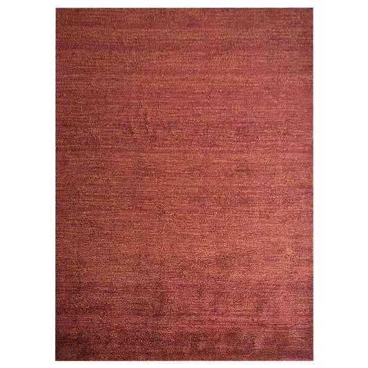 hand-knotted-loom-silk-area-rug-solid-red-gold-side 1
