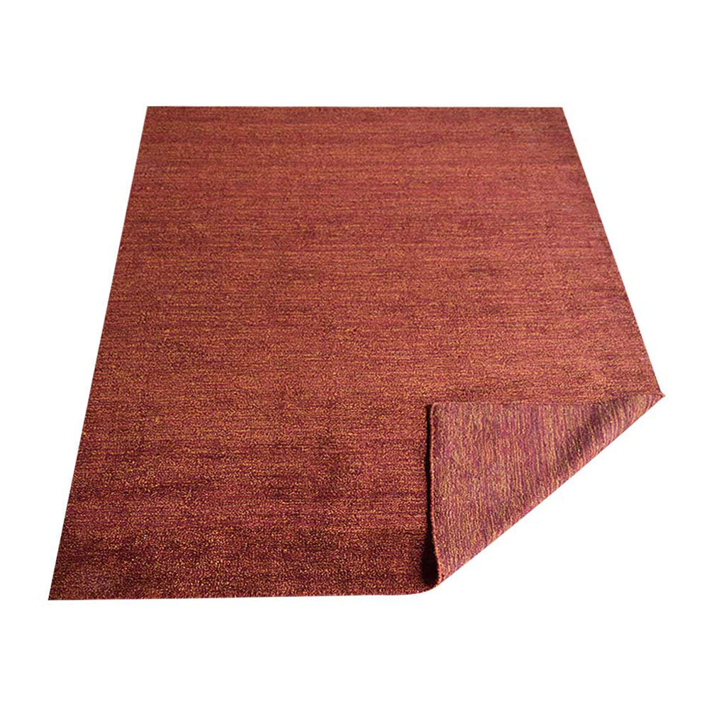 hand-knotted-loom-silk-area-rug-solid-red-gold-side 3