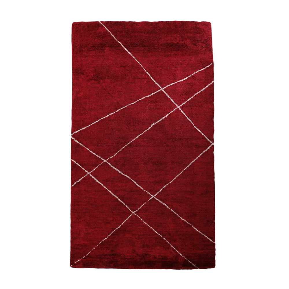 Chevron Hand Knotted Rug