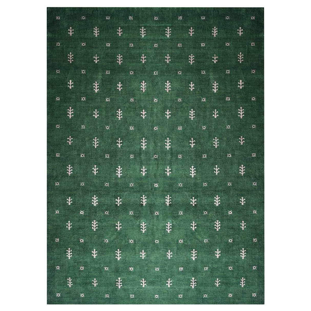 hand-knotted-loom-silk-area-rug-contemporary-dark-green-side 1