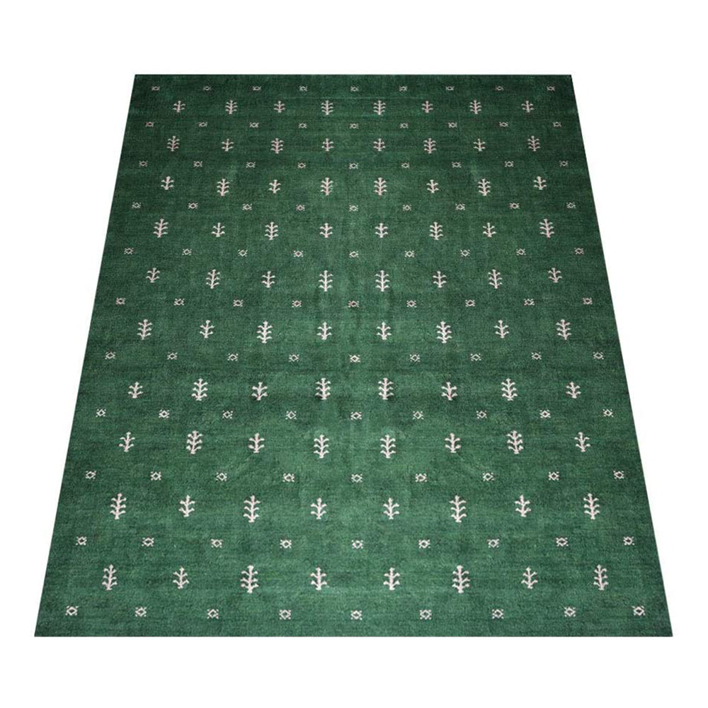 hand-knotted-loom-silk-area-rug-contemporary-dark-green-side 2