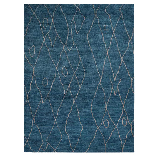 hand-knotted-loom-silk-area-rug-geometric-light-blue-side 1