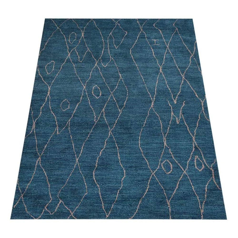 hand-knotted-loom-silk-area-rug-geometric-light-blue-side 2